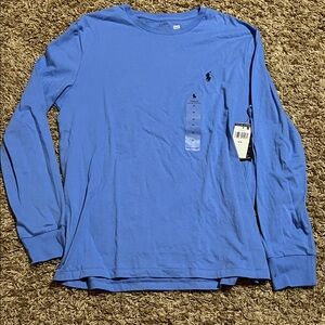 Polo by Ralph Lauren Men's Classic Blue Long Sleeve Tee